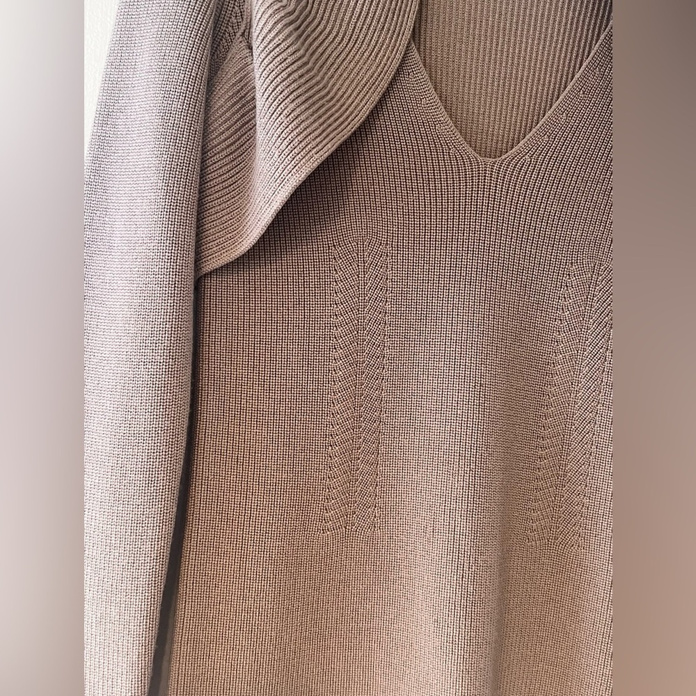 Valentino V-Neck Ribbed Ruffle Sweater - Picture 3 of 11